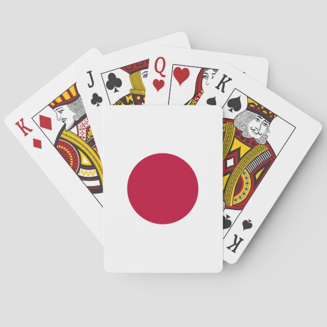 Japan Flagga Casinokort (Baksidan)