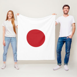 Japan flagga fleecefilt