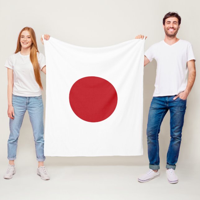 Japan flagga fleecefilt (På plats)