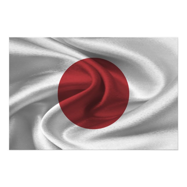 Japan Flagga Fototryck (Framsidan)