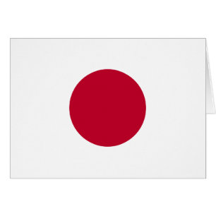 Japan flagga hälsningskort
