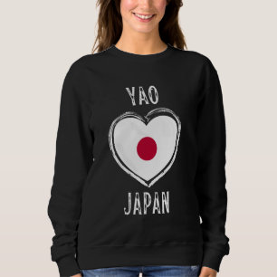 Japan Flagga Heart Yao City T Shirt