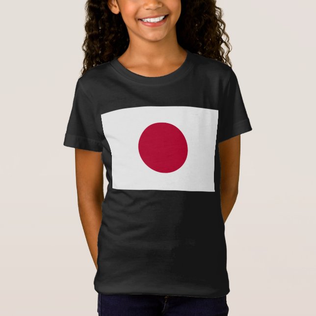 Japan Flagga: Hinomaru, Nisshōki, Red Stigning Sol T Shirt (Framsida)
