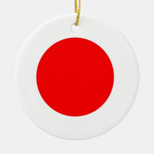 Japan Flagga Julgransprydnad Keramik