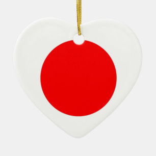Japan Flagga Julgransprydnad Keramik