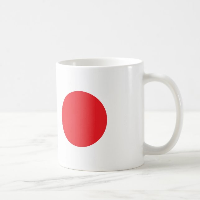 Japan flagga kaffemugg (Höger)