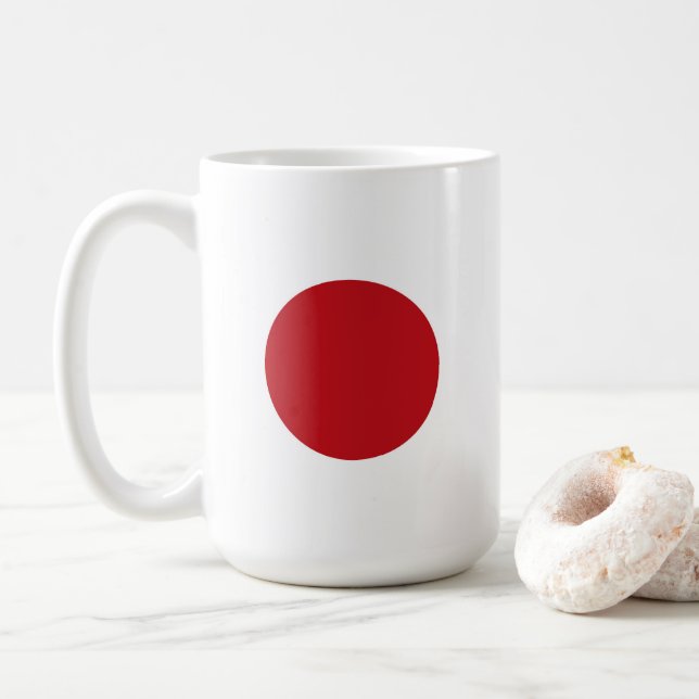 Japan flagga kaffemugg (Med munk)