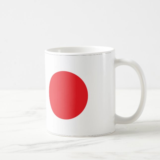 Japan flagga kaffemugg (Höger)