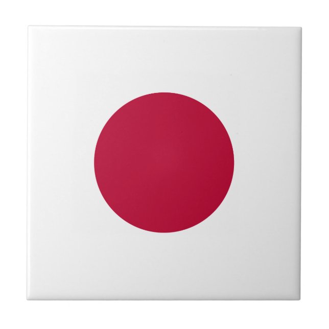 Japan Flagga Kakelplatta (Framsidan)