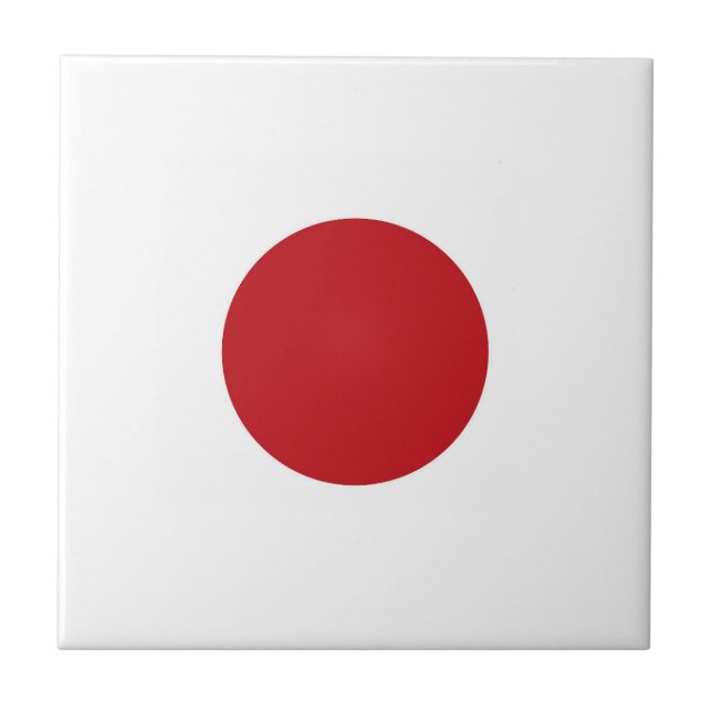 Japan flagga kakelplatta (Framsidan)