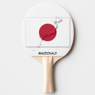 JAPAN FLAGGA & KARTA Hinomaru Personlig Pingisracket