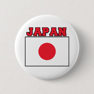 Japan flagga knapp
