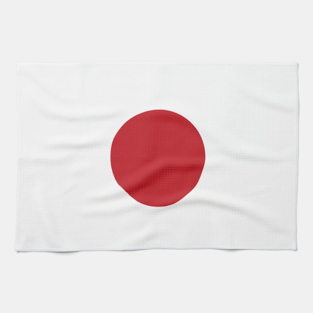 Japan flagga kökshandduk (Horisontell)
