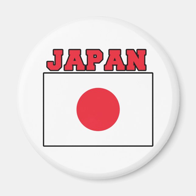 Japan Flagga Magnet (Framsidan)