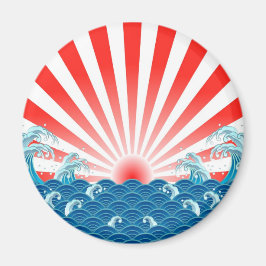 Japan Flagga - NIPPON Magnet