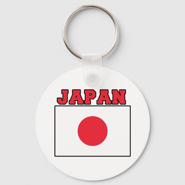 Japan Flagga Nyckelring (Framsida)