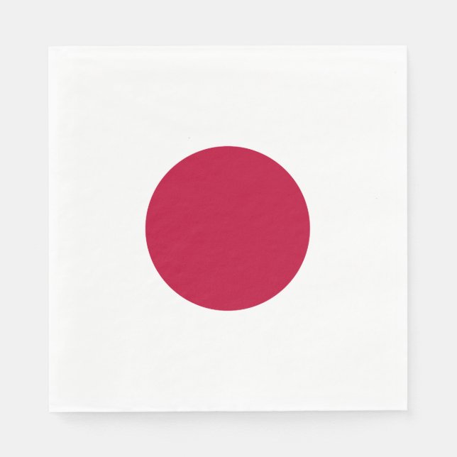 Japan Flagga Pappersservett (Framsidan)