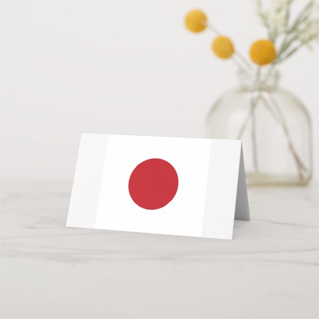 Japan flagga placeringskort (Framsida)