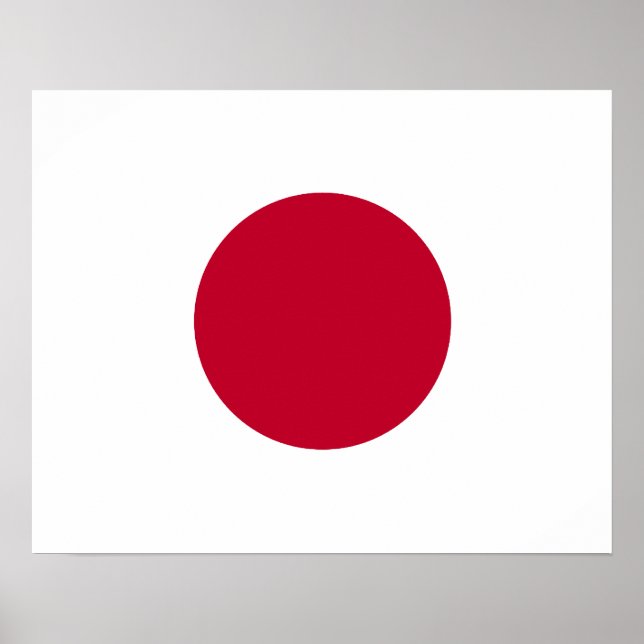 Japan Flagga Poster (Framsidan)