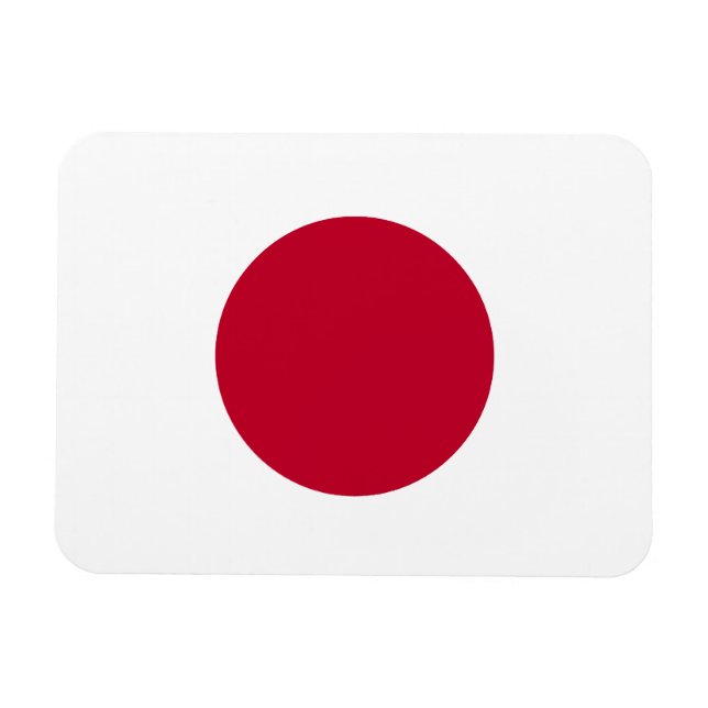 Japan Flagga Premium Magnet (Horisontell)