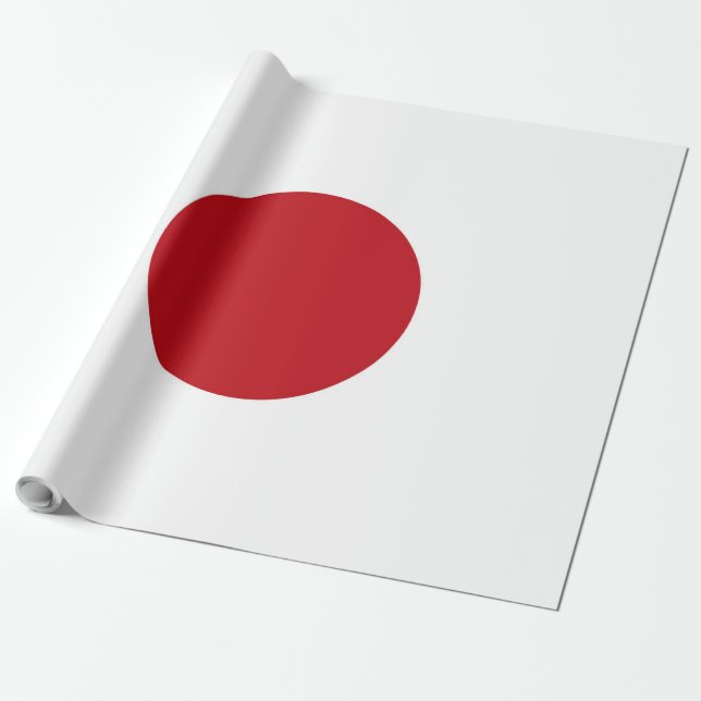 Japan flagga presentpapper (Utrullad)