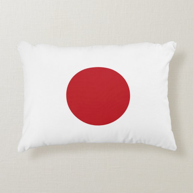 Japan flagga prydnadskudde (Framsidan)