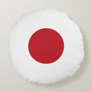Japan flagga rund kudde