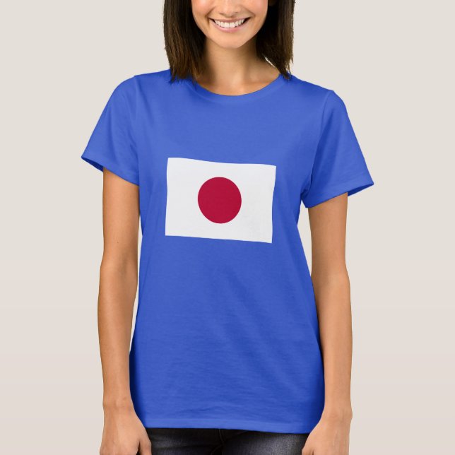 Japan Flagga T Shirt (Framsida)