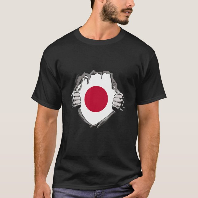 Japan flagga t shirt (Framsida)