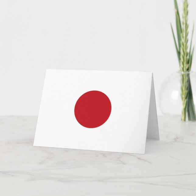 Japan flagga tack kort (Framsida)