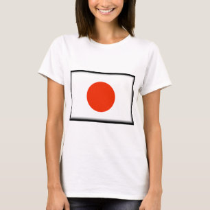 Japan flagga tee shirt