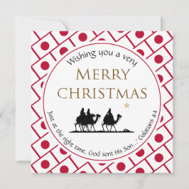 JAPAN FLAGGA Three Wise Manar japansk jul Julkort