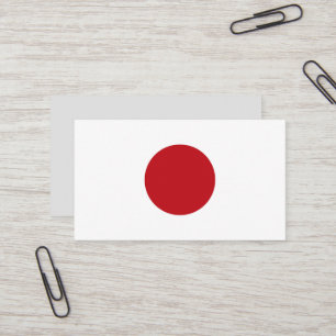 Japan flagga visitkort