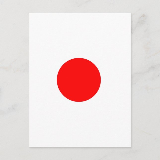 Japan Flagga Vykort (Framsida)