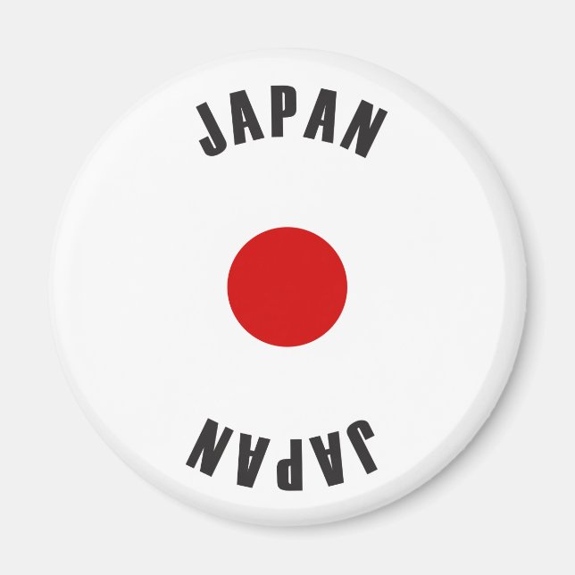 Japan Flagga Wheel Magnet (Framsidan)