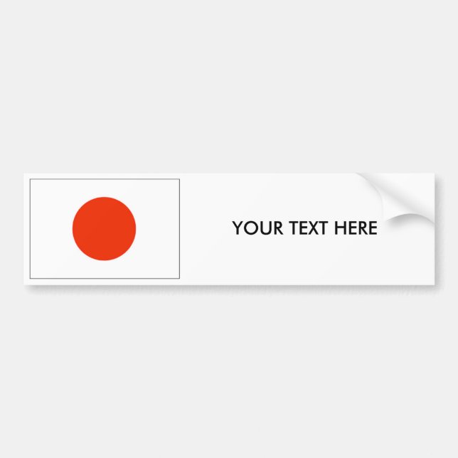 JAPAN FLAGGAbildekal Bildekal (Framsidan)