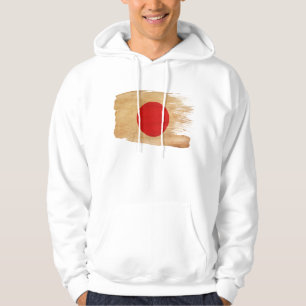 Japan flaggaHoodie Sweatshirt Med Luva