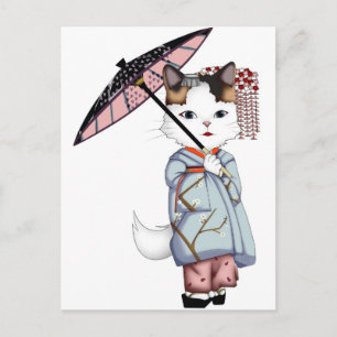 Japan Flyter Maiko och Geisha Vykort
