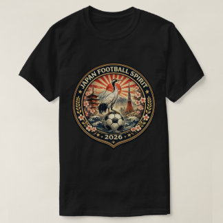 Japan Football Spirit 2026 Vintage Sakura Fotboll T Shirt