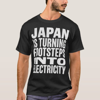 Japan Footsteps Into Electricity Science Fact T-Sh T Shirt