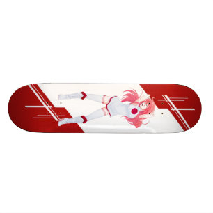 Japan för flagga för Japan Manga Animeflicka Skateboard Bräda 21,5 Cm