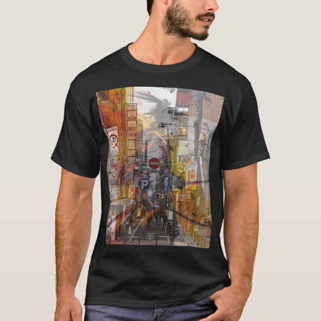 Japan förr och nu t shirt (Framsida)