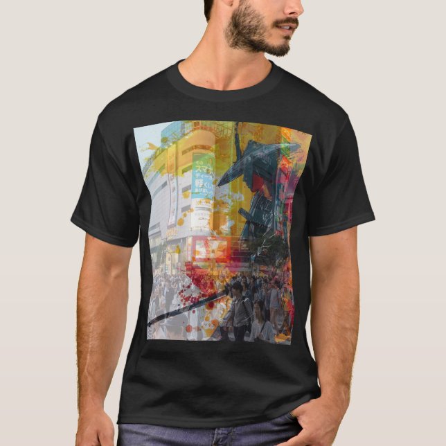 Japan förr och nu t shirt (Framsida)