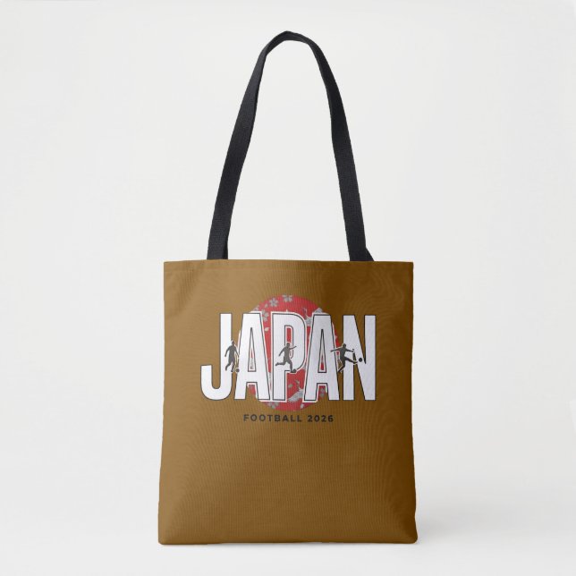 Japan Fotboll 2026 Fan Support Fotbollsdesign Tygkasse (Framsida)