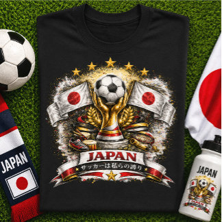 Japan Fotboll Fan Japanska Fotboll Världscupen T Shirt