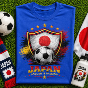 Japan Fotboll Fan Japanska Fotboll Världscupen T Shirt