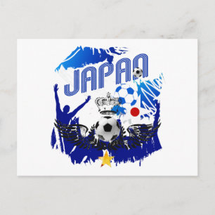 Japan Fotboll kval och Brasilien 2014 Vykort