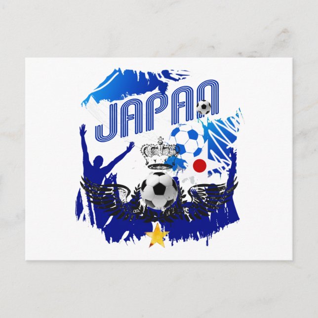 Japan   Fotboll kval och Brasilien 2014 Vykort (Framsida)