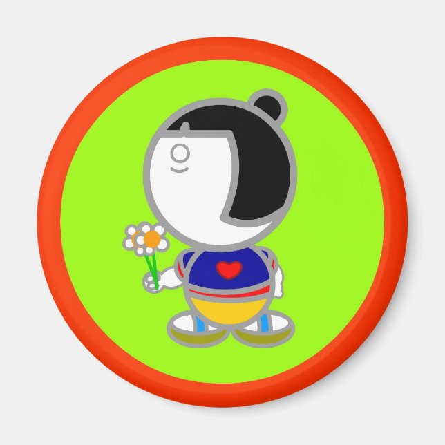 JAPAN GIRL Magnet (Framsidan)