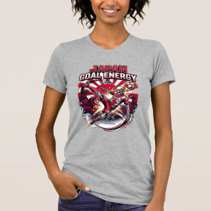 Japan Goal Energi Skelett Anfallare Nationer Kreat T Shirt